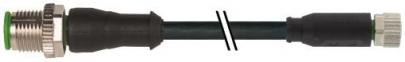 meter 1 ulcsa pvc sort 25mm2 3x0 kabel a-kodet 3-polet lige hun m8 3-polet lige han m12 sensorkabel ler- f