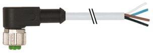 meter 40 csa ul pvc gr 34mm2 4x0 kabel med a-kodet 4-polet vinklet hun m12 sensorkabel ler- f