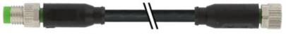 meter 5 0 ulcsa pvc sort 25mm2 3x0 kabel 4-polet lige hun m8 3-polet lige han m8 sensorkabel ler- f