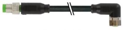 meter 5 ulcsa pvc sort 25mm2 3x0 kabel 4-polet vinklet hun m8 3-polet lige han m8 sensorkabel ler- f