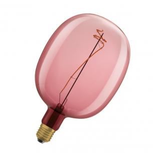 dmpbar e27 15w 816 5w 4 220lm tynd ultra filament spiral pink ballon globe led 1906 vintage osram