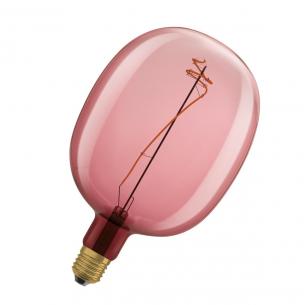 mpbar d e27 15w 816 5w 4 220lm tynd ultra filament spiral pink ballon globe led 1906 vintage osram