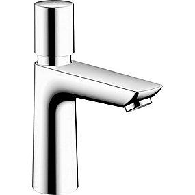 forkromet tud 111mm temp forvalgt eller vand koldt til selvluk ndvaskarmatur h e talis hansgrohe