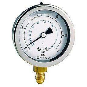 bar 30 -1 skala 16 7 unf gly-d711 rf080kt l k ht r407c 80 manometer afriso