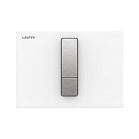 hvid duoskyl glas betjeningsplade aw102 lis laufen