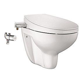 hvid de s l ngetoiletsk h ceramic bau grohe
