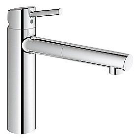 supersteel kstud udtr med kkenarmatur k new concetto grohe