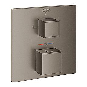 graphite hard rstet b ndbruser h hoved til 158x158mm termostatarmatur cube grohtherm grohe