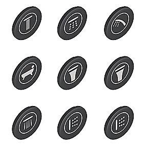 granite frosted t trykknaps grohe