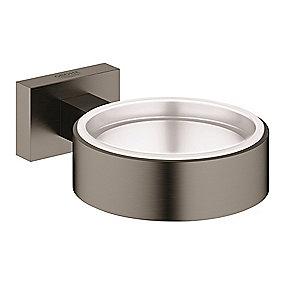 graphite hard rstet b l besk s glas til holder new cube essentials grohe