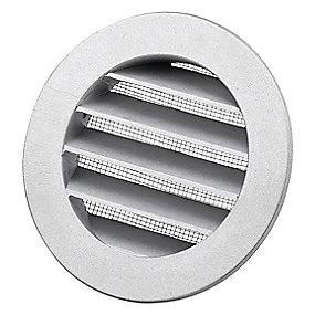 fluenet med samt flange med aluminium 125mm dusav rist metal duka