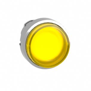 farve gul i trykflade jet oph og kip-funktion med led for metal i trykknaphoved harmony