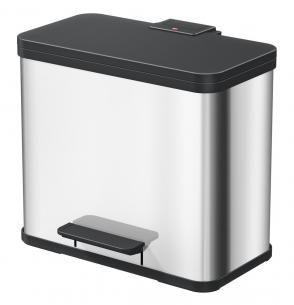 l st rustfri - liter 9 a spande 3 plus trio oko pedalspand hailo