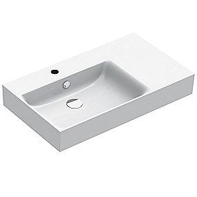 glasur antibakteriel og ringsvenlig reng b overl med hanehul med venstre bassin 800x470mm ndvask h up80 premium catalano