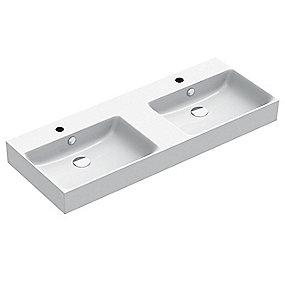 glasur antibakteriel og ringsvenlig reng b overl med hanehul med 1200x470mm ndvask h up120 premium catalano