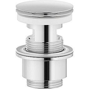 krom b overl og klikfunktion med krom bundventil push mora