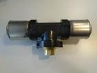 mm 75 x 1 x 75 gevind indvendig med pvdf tee pres size super henco