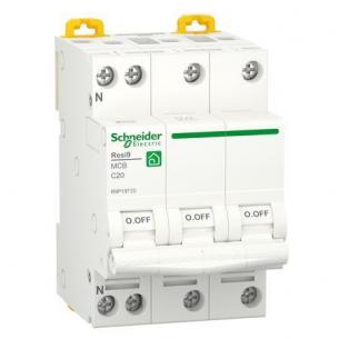 54mm 6ka 13a c n 3p automatsikring mcb xp resi9 schneider