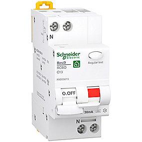 36mm a klasse 30ma 6ka 13a c-karakteristik 1pn kombiafbryder rcbo xp resi9