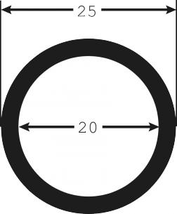 udv indv 25mm 20 sort spiralslange