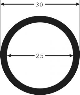 udv indv 30mm 25 sort spiralslange