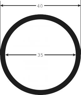 udv indv 40mm 35 hvid spiralslange