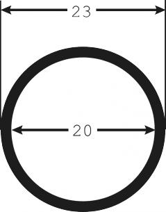 udv indv 23mm 20 sort spiralslange