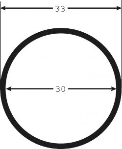 udv indv 33mm 30 sort spiralslange