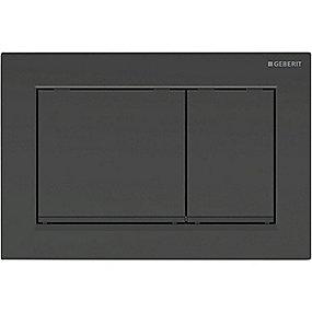 mat sort sort dobbeltskyl til betjeningsplade omega30 geberit