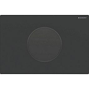 sort sortmatlakeret dobbeltskyl batteridrift wc-skyllestyring elektronisk sigma10 geberit