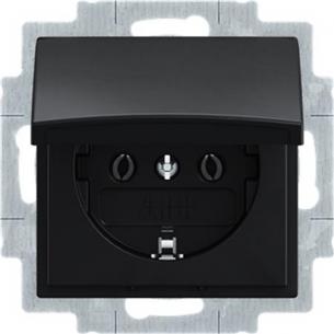 sort mat l�g m schuko-stikkontakt b55