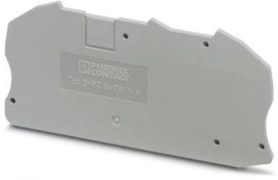 block terminal for plate partition end