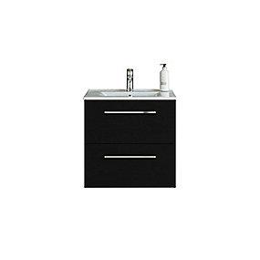 sort vask amber og skuffer 2 med belpakke m cm 61 mido dansani