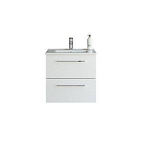 jglans h hvid vask amber og skuffer 2 med belpakke m cm 61 mido dansani