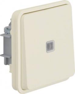 1 w hvid led bl m korrindsats afbryder