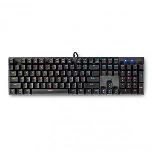 gaming m 50 1 ngde mkabell str drevet usb layout us qwerty led taster mekaniske type-a usb keyboard gaming wired nedis