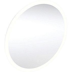 aluminium cm 50 lys med spejl round option geberit
