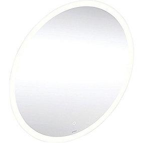 aluminium cm 60 lys med spejl round option geberit
