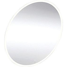 aluminium cm 75 lys med spejl round option geberit