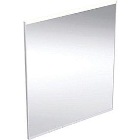 aluminium cm 70 x 60 lys med spejl square plus option geberit