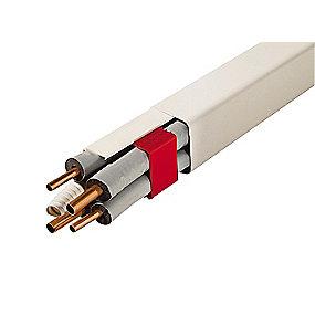 9001 ral r�hvid mm 80x60 m 2 r�rkanal t80-r