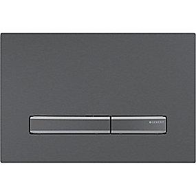 sort krom sort metalfarve dobbeltskyl til betjeningsplade sigma50 geberit