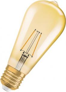 e27 22w 824 5w 2 220lm filament guld edison led 1906 vintage ledvance