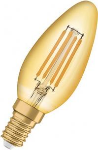 e14 35w 824 4w 410lm filament guld kerte led 1906 vintage ledvance