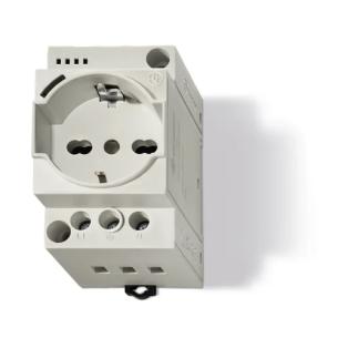 montering din-skinne til led med schuko se stikd