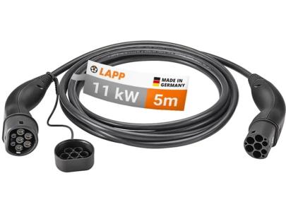 m 5 sort 20a kw 11 ladekabel ev 2 type lapp