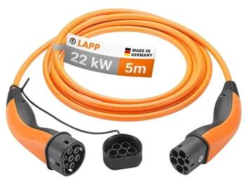 m 5 orange 32a kw 22 ladekabel ev 2 type lapp