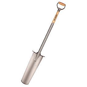 d tr dobbelt blad langt greb d-jern m sskaft asketr lakeret 136cm nspade dr galax