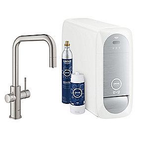 supersteel mouss udtr u-tud kkenarmatur k home blue grohe