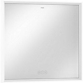 hvid mat ringssensor ber kapacitiv 50 800 led-lys med spejl e xarita hansgrohe